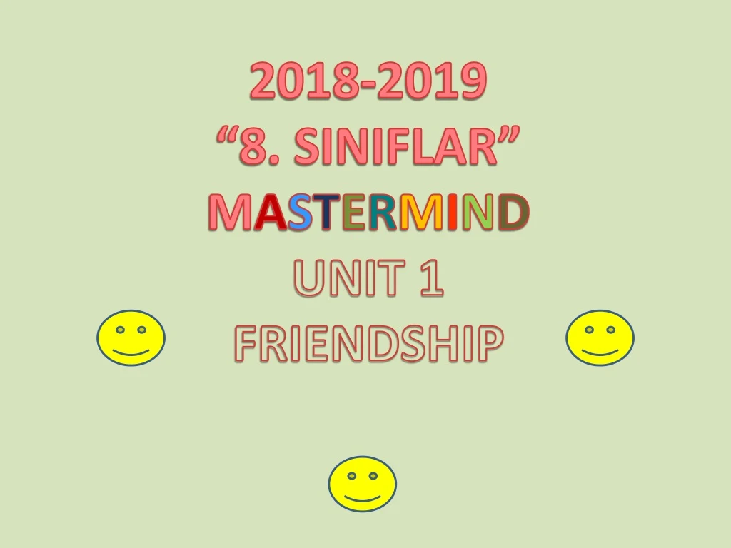 2018 2019 8 siniflar m a s t e r m i n d unit