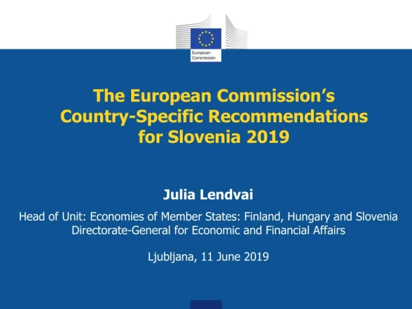 The European Commission’s Country-Specific Recommendations for Slovenia 2019