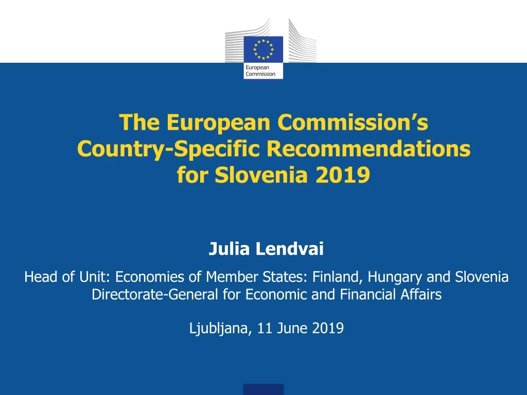 the european commission s country specific recommendations for slovenia 2019