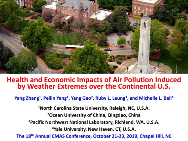 Health and Economic Impacts of Air Pollution Induced by Weather Extremes over the Continental U.S.