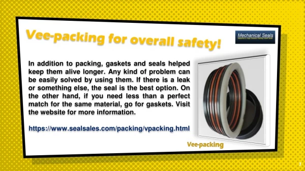 in addition to packing gaskets and seals helped