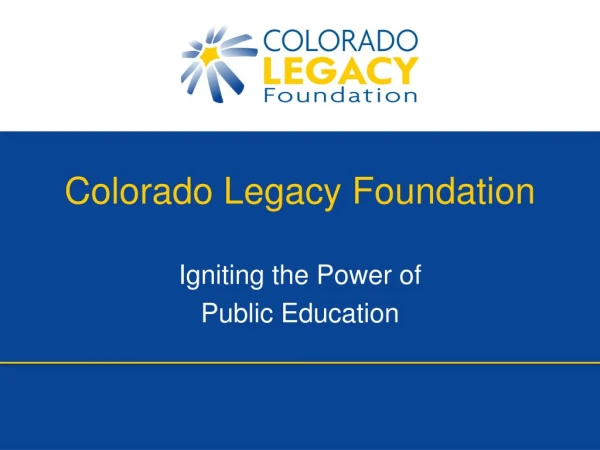 Colorado Legacy Foundation