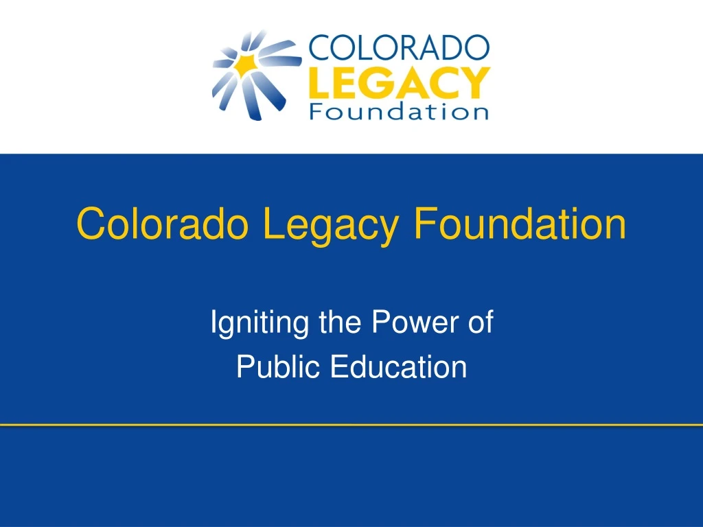 colorado legacy foundation