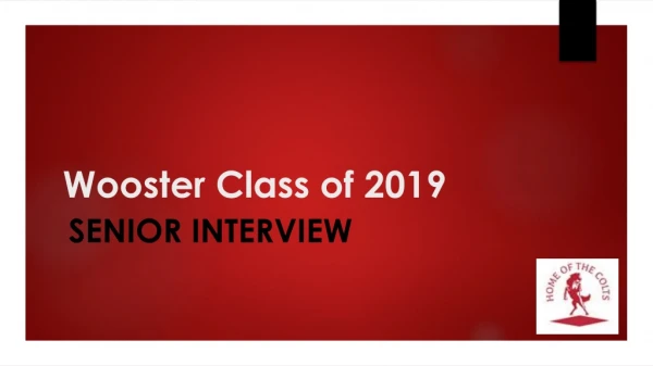 Wooster Class of 2019