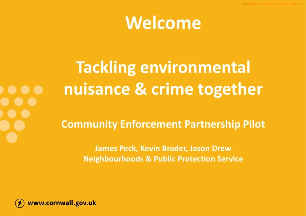 welcome tackling environmental nuisance crime