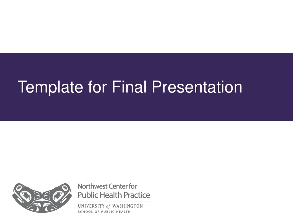 template for final presentation