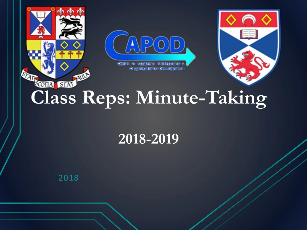 class reps minute taking 2018 2019