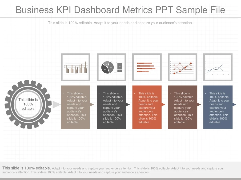 business kpi dashboard metrics ppt sample file