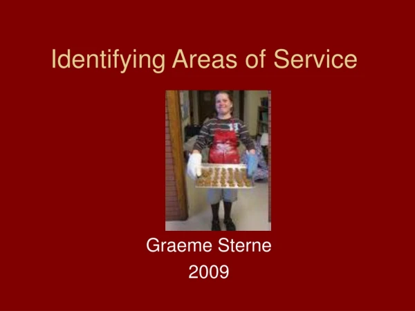 Identifying Areas of Service