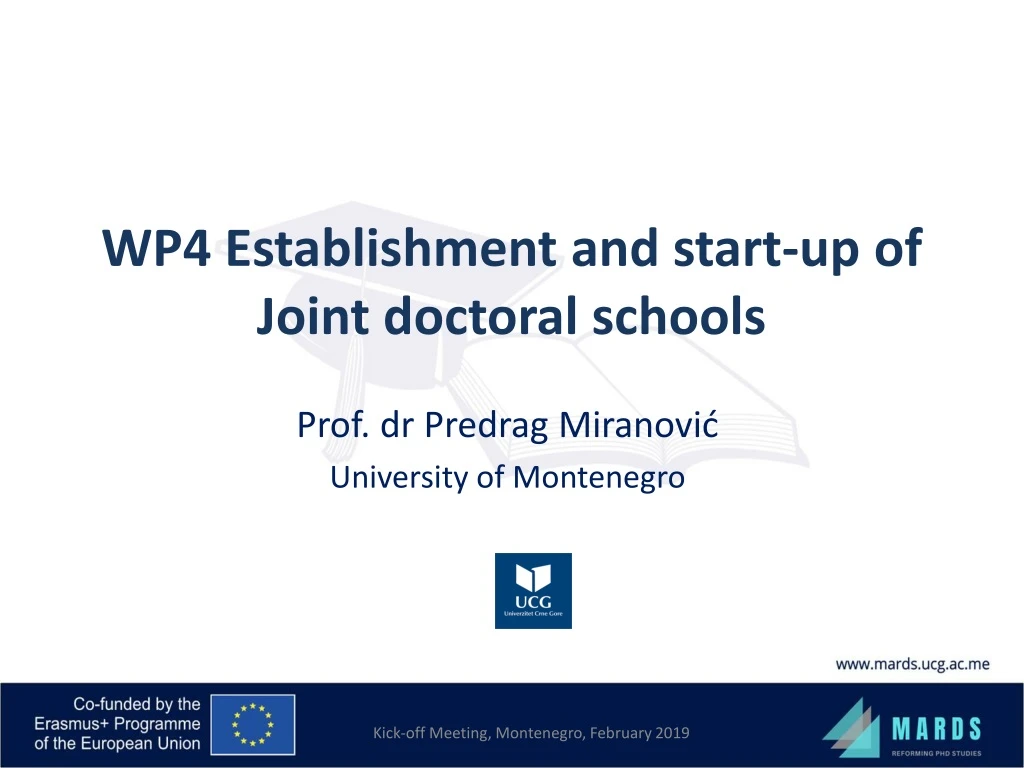 wp4 establishment and start up of joint doctoral schools
