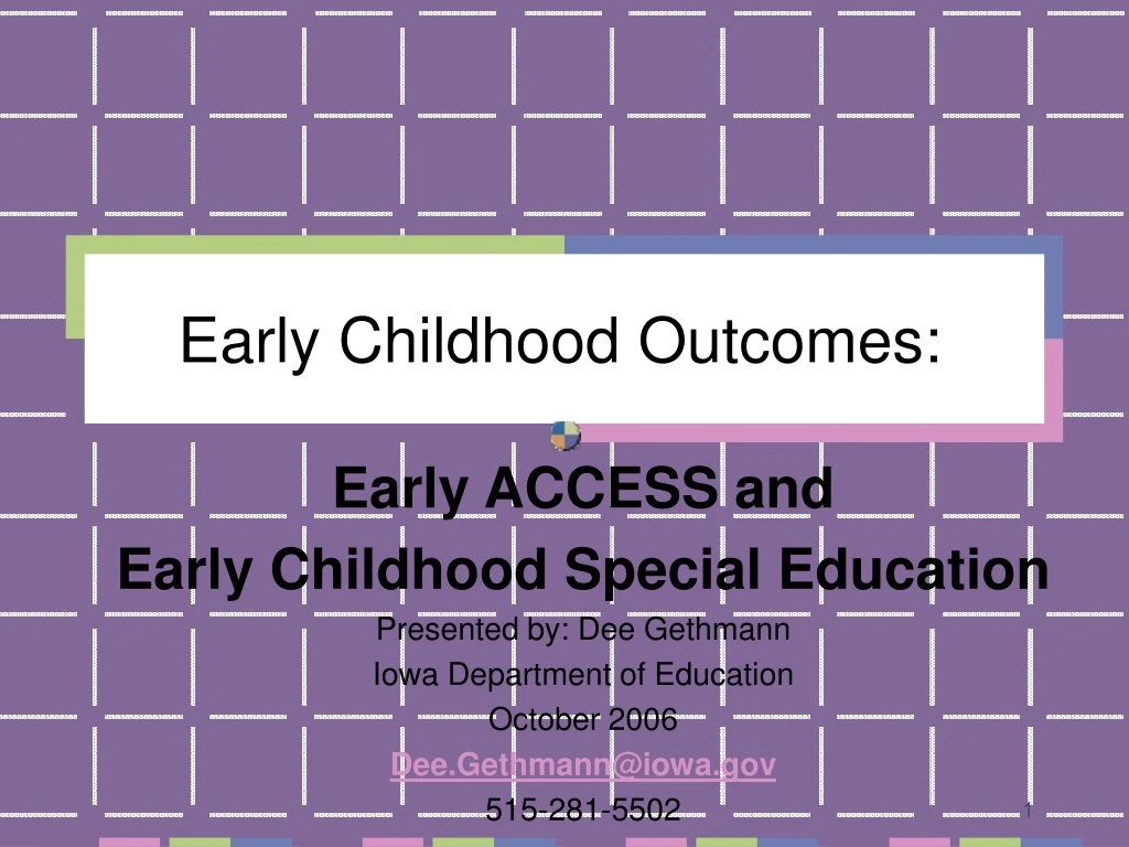 early childhood outcomes
