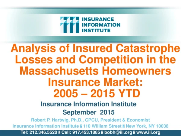 Insurance Information Institute September 2015