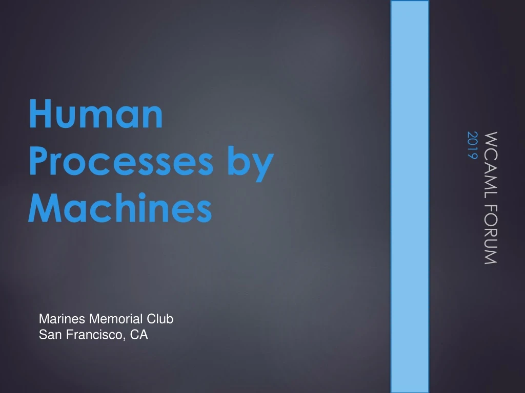 human processes by machines
