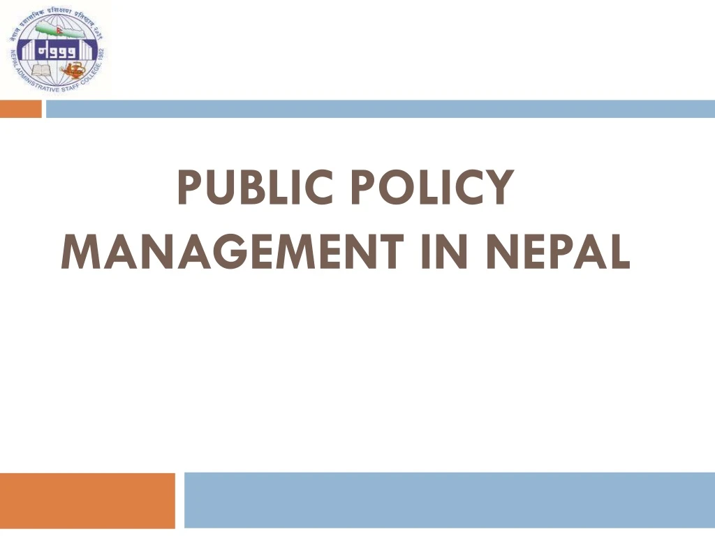 public policy management in nepal