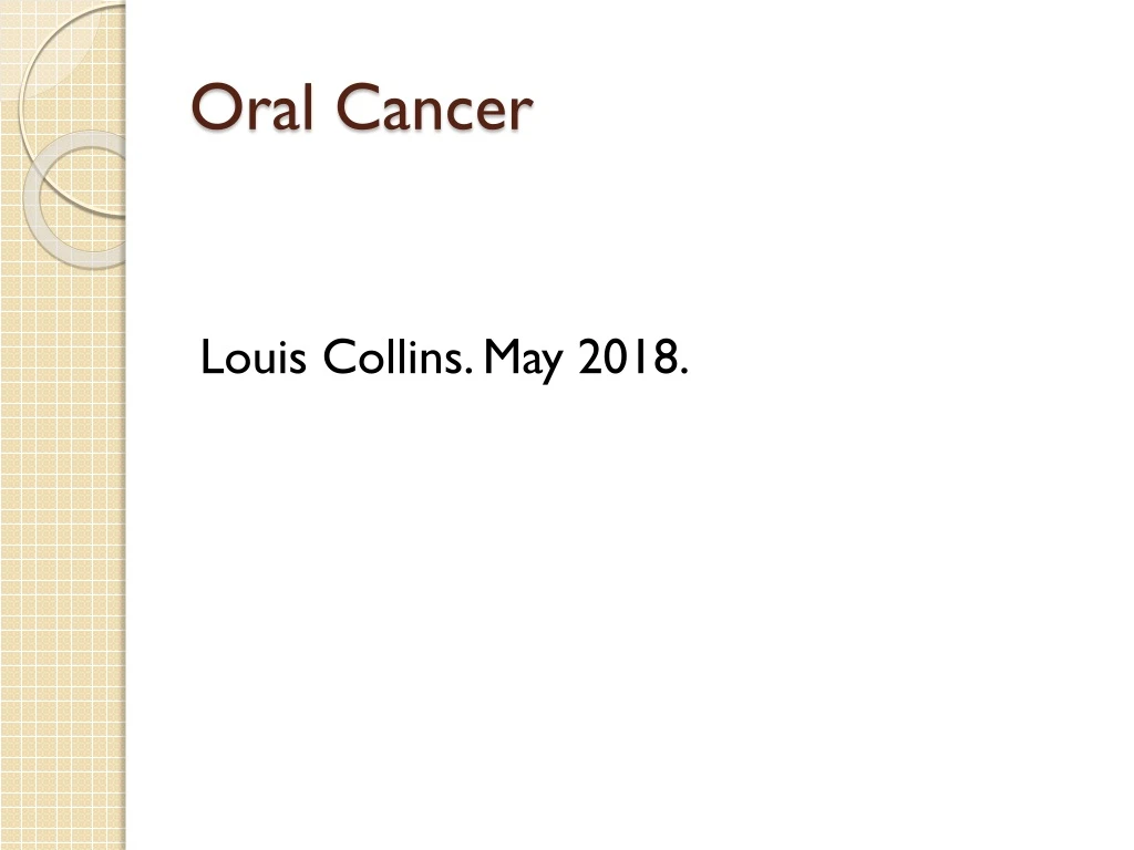 Ppt Oral Cancer Powerpoint Presentation Free Download Id8922992