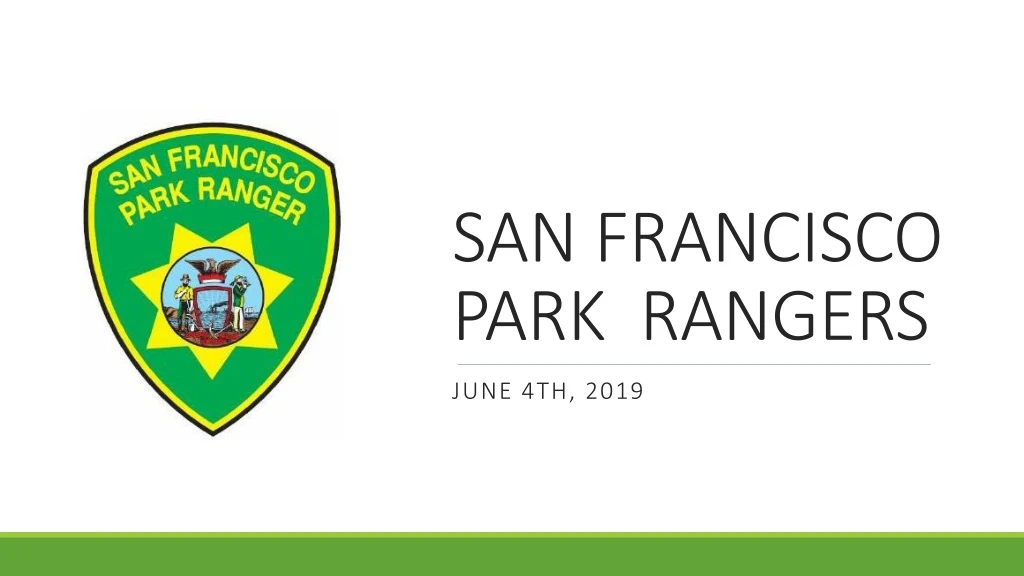 san francisco park rangers