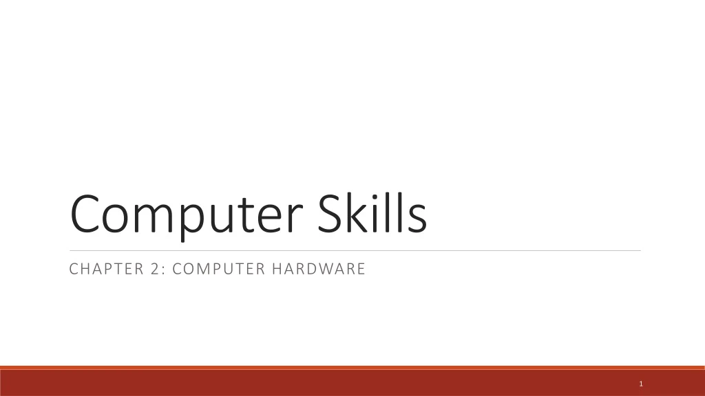 computer skills