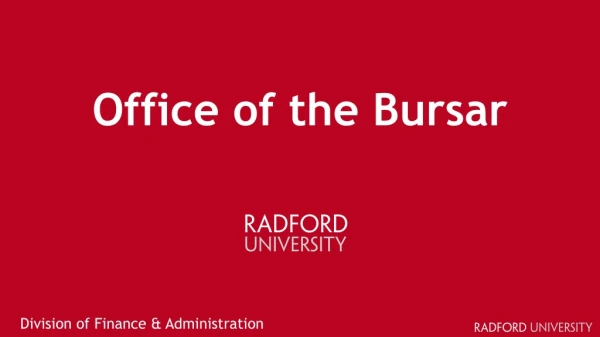 Office of the Bursar