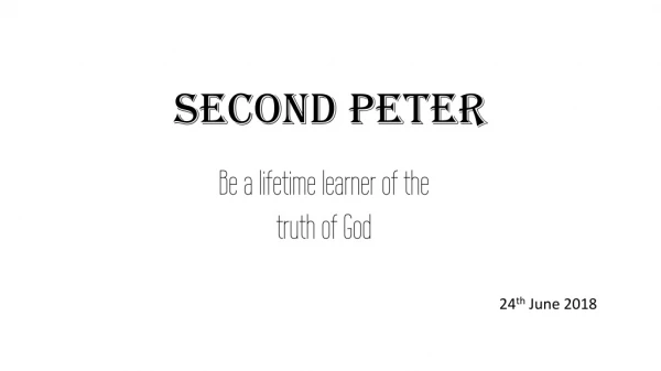 SECOND PETER