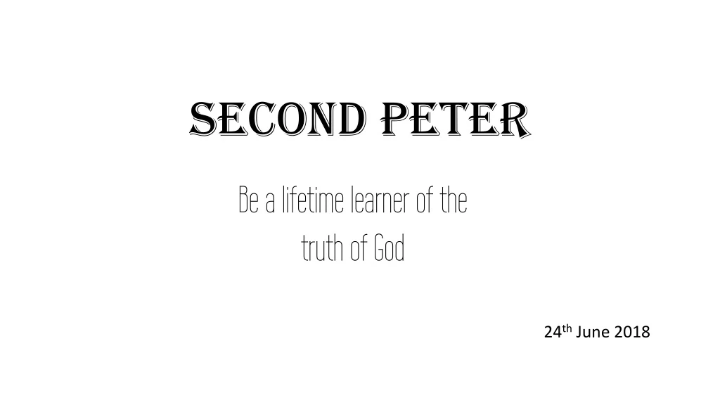 second peter