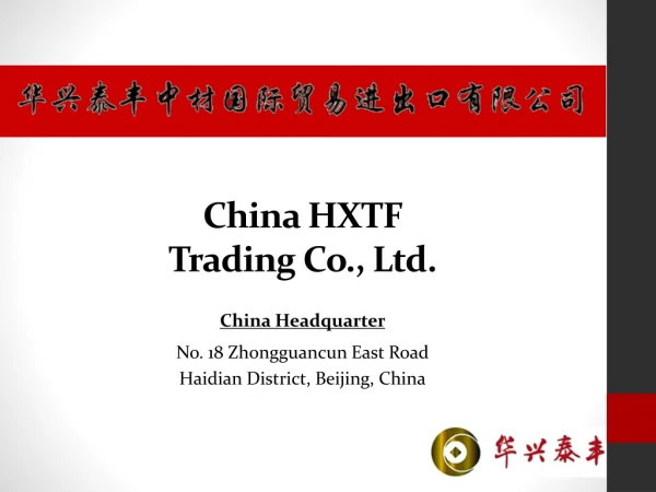 China HXTF Trading Co., Ltd.