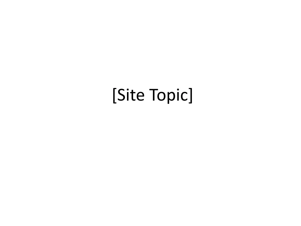 site topic