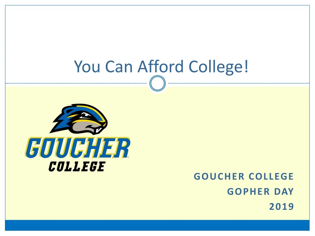 you can afford college