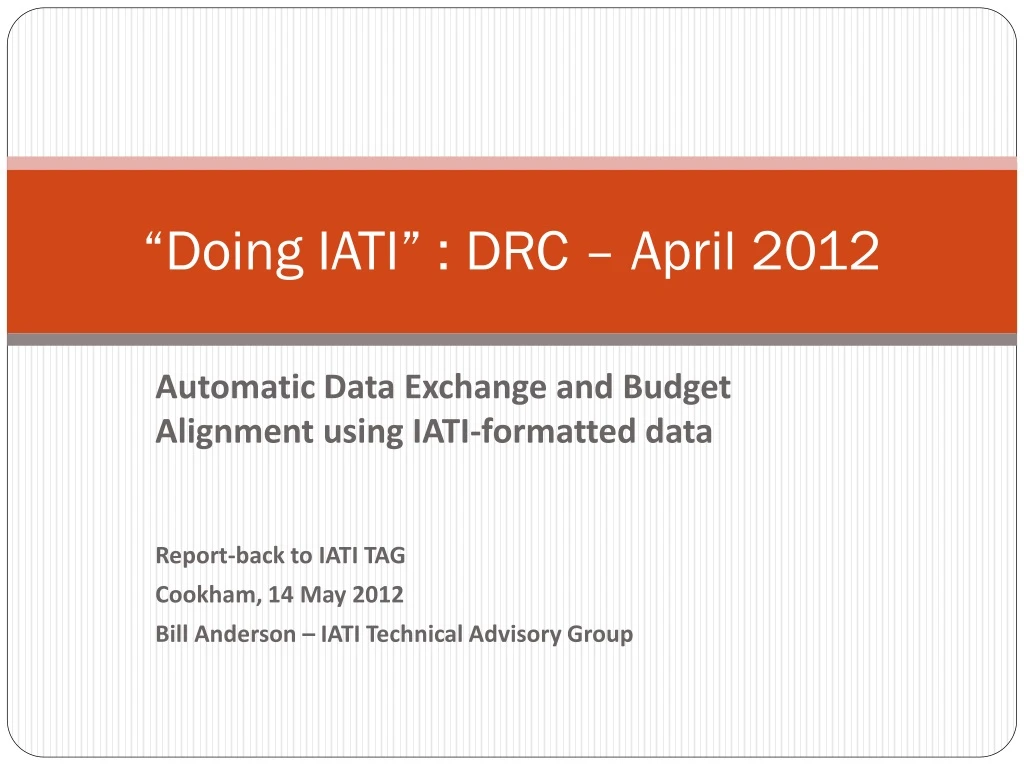 doing iati drc april 2012