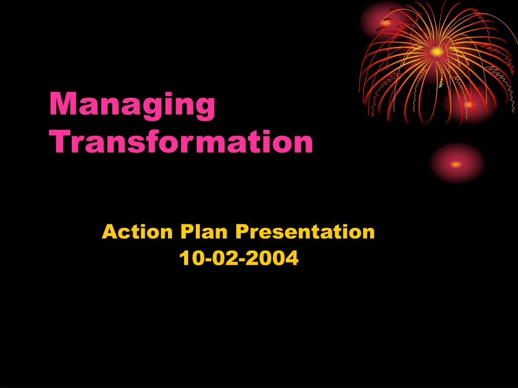 managing transformation