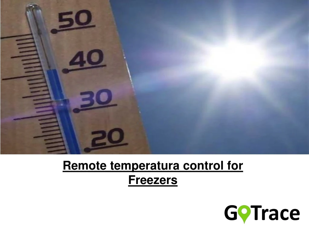 remote temperatura control for freezers