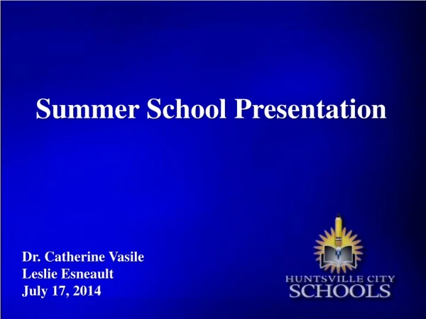 Summer School Presentation