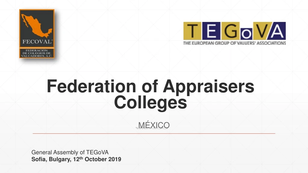 federation of appraisers colleges