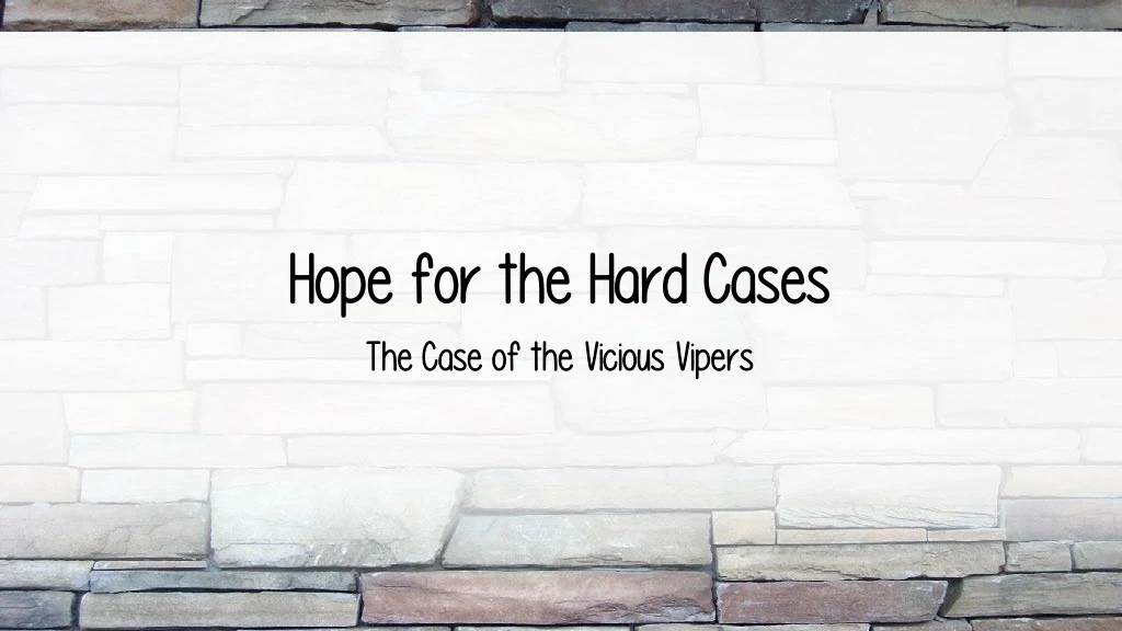 hope for the hard cases