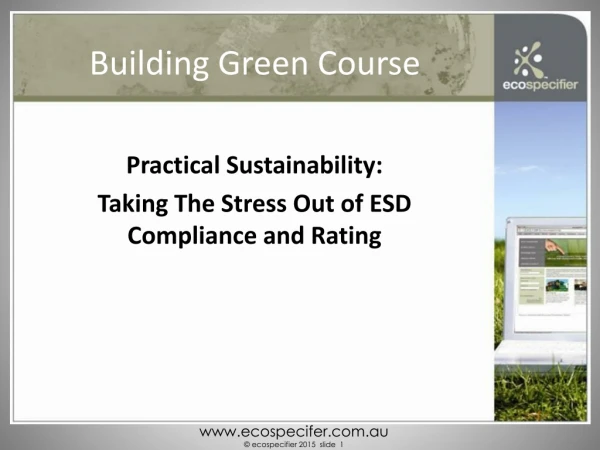 Building Green Course