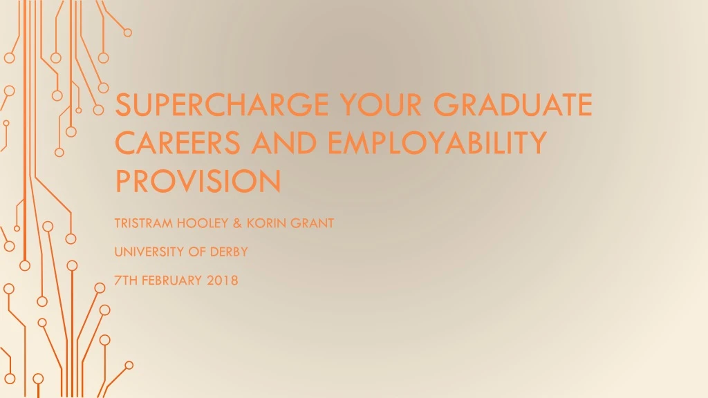 supercharge your graduate careers and employability provision