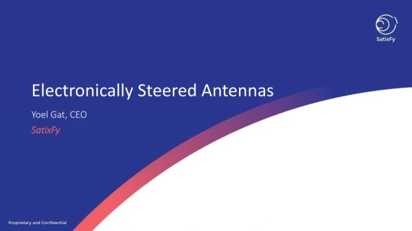 Electronically Steered Antennas