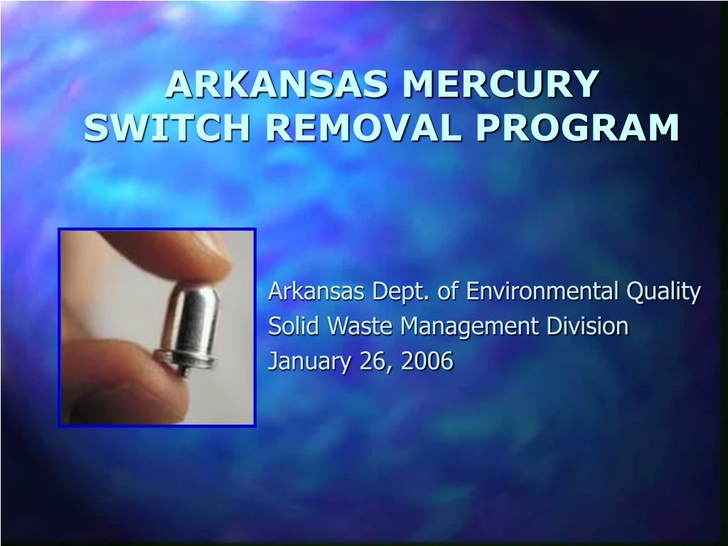 arkansas mercury switch removal program