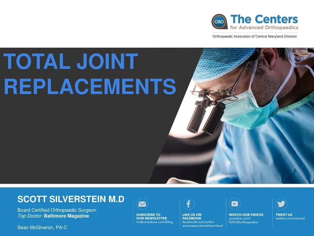 total joint replacements