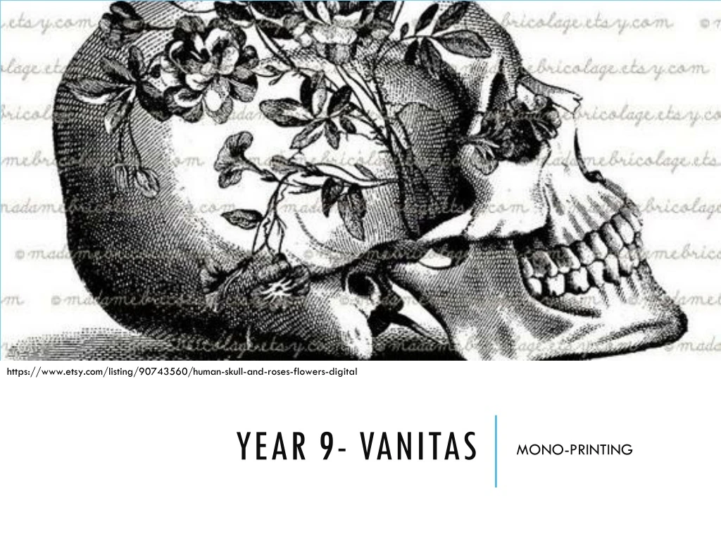 year 9 vanitas