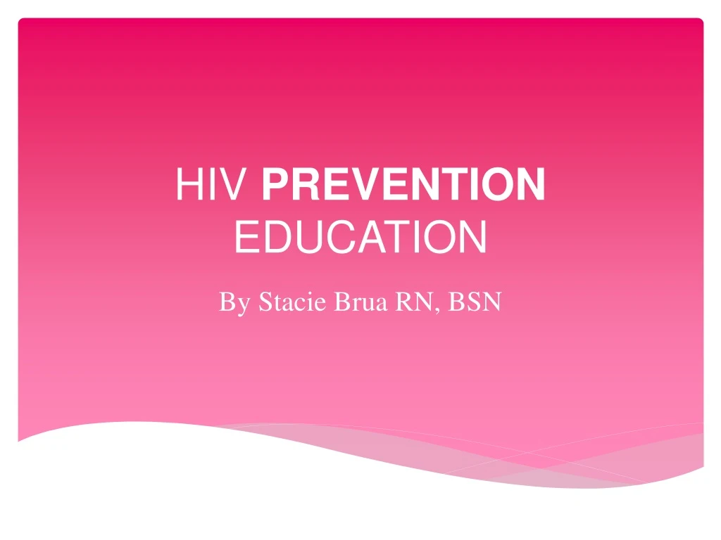 hiv prevention education