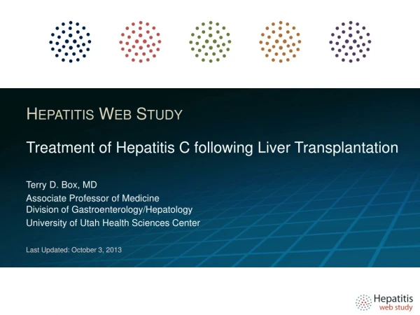 Treatment of Hepatitis C following Liver Transplantation