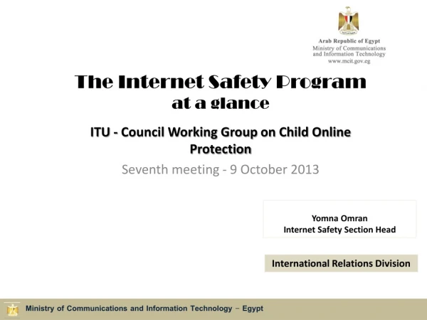 The Internet Safety Program at a glance