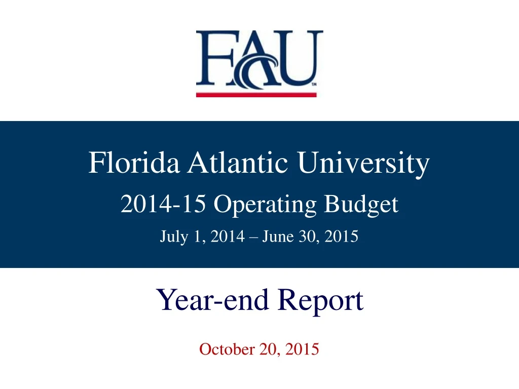 florida atlantic university 2014 15 operating