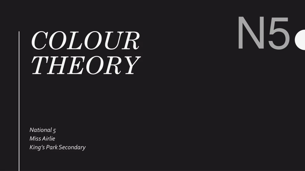 colour theory