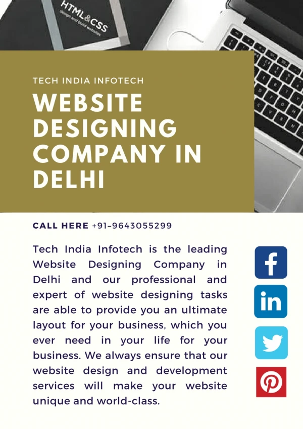 Tech India Infotech - Top One Website Designing Company in Delhi