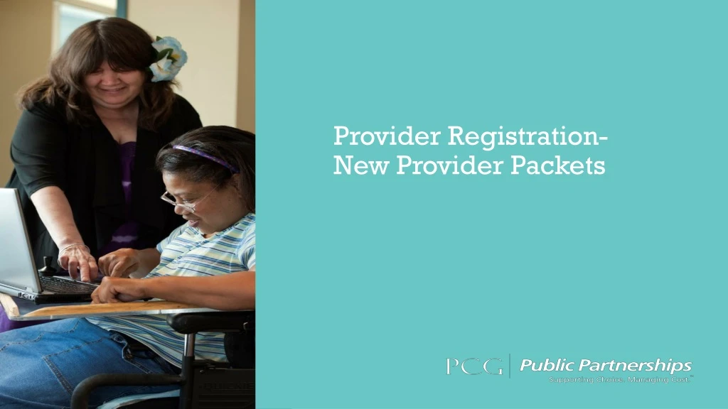 provider registration new provider packets