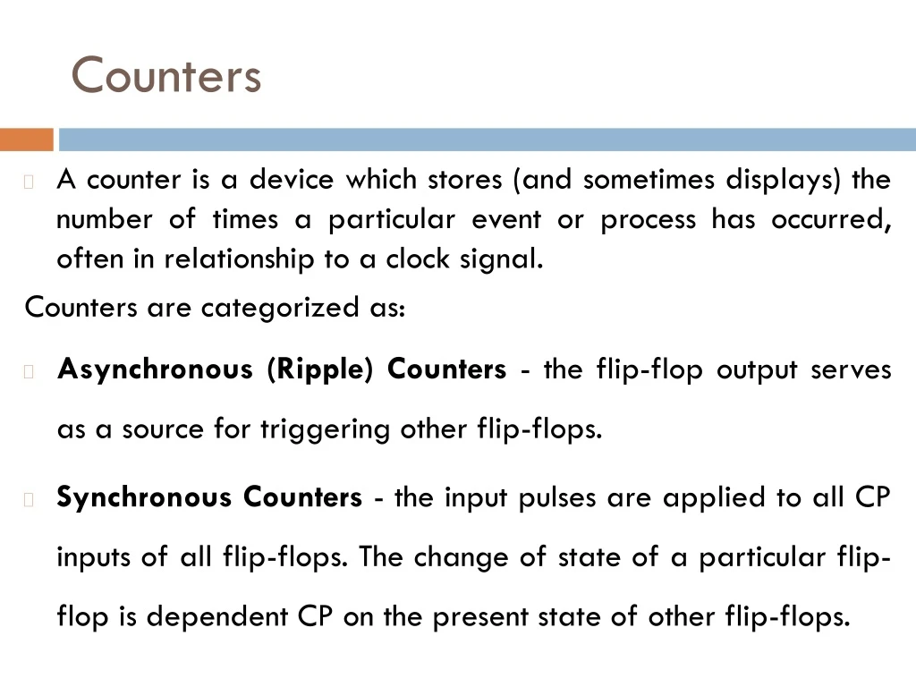 counters