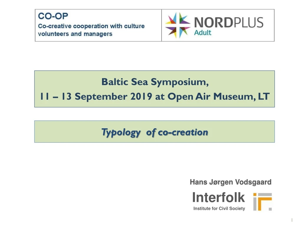 baltic sea symposium 11 13 september 2019 at open
