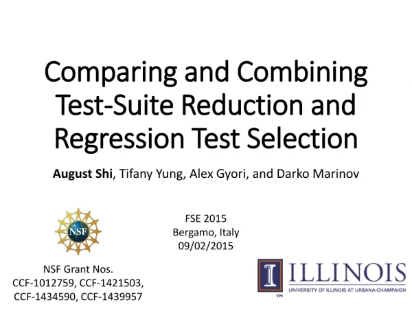 Comparing and Combining Test-Suite Reduction and Regression Test Selection
