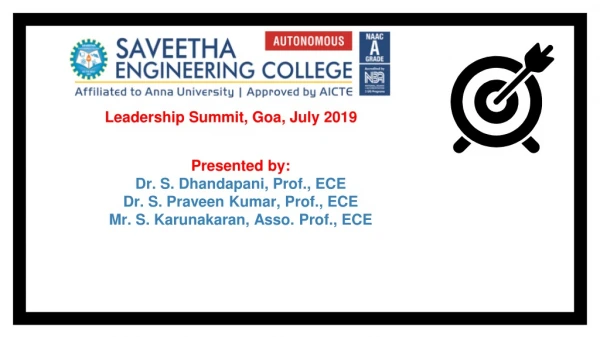 Leadership Summit, Goa, July 2019